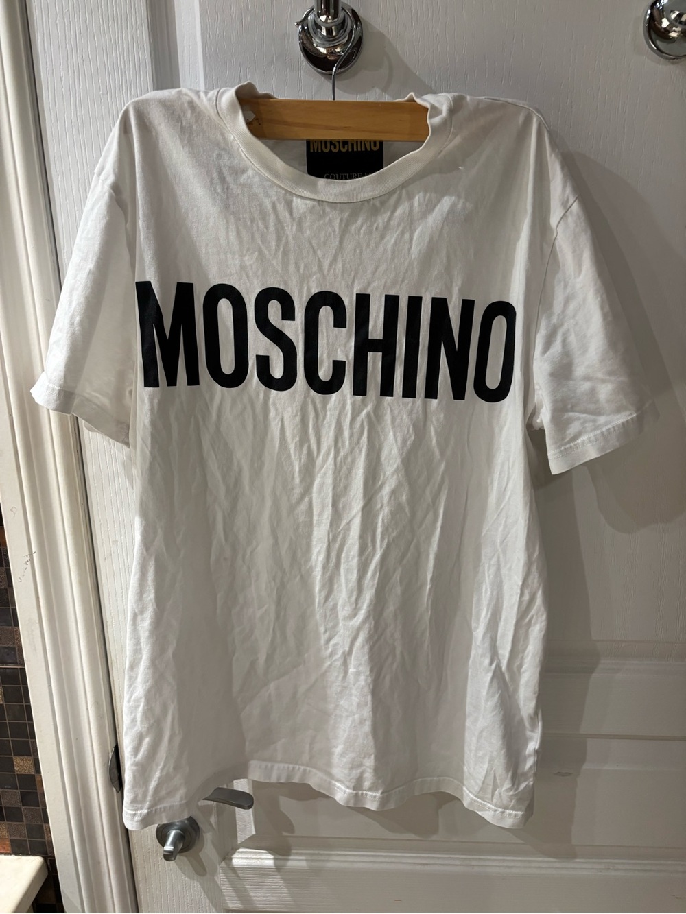Moschino White Logo T-Shirt